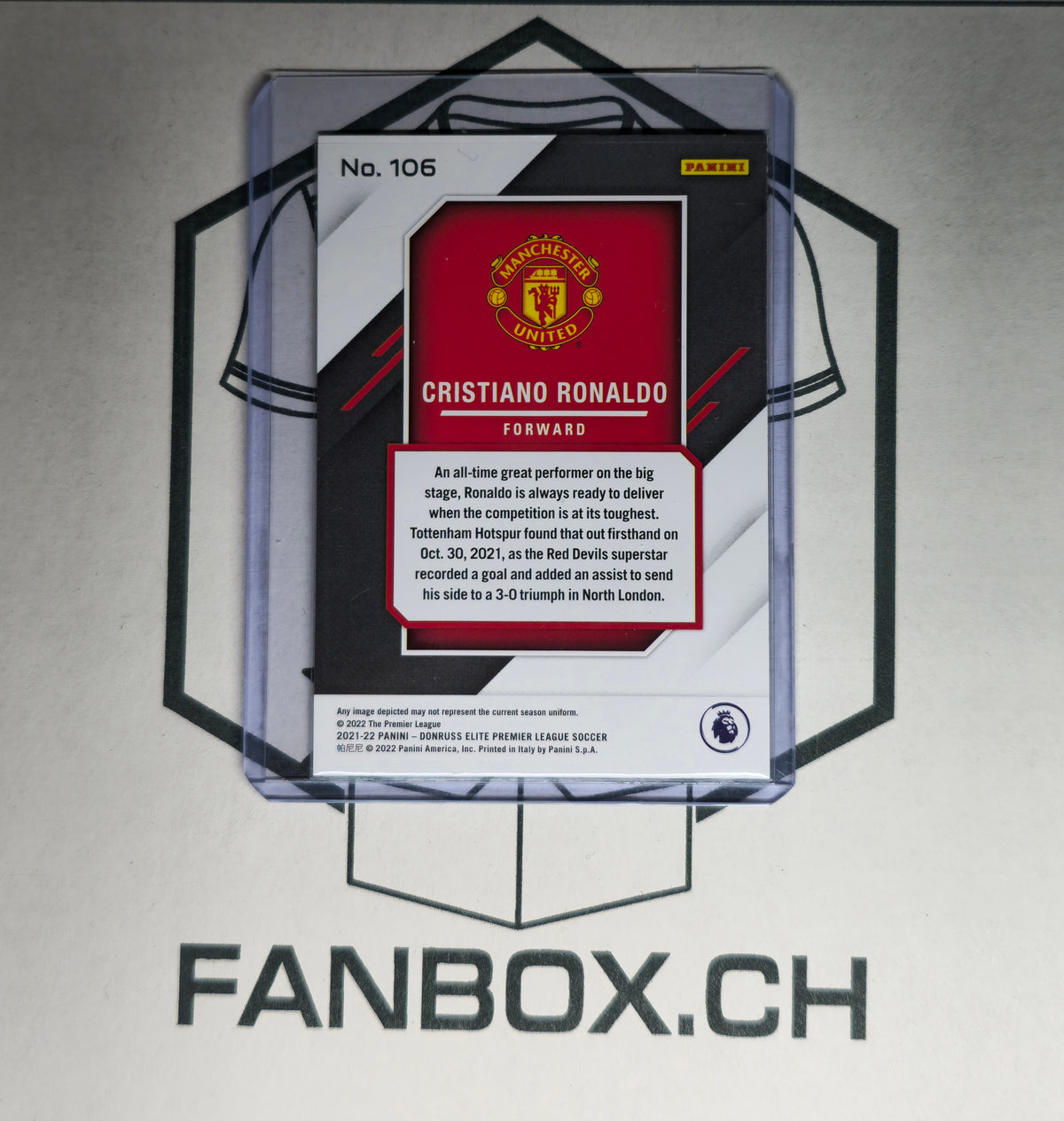 2021/22 Panini Donruss Elite Premier League Cristiano Ronaldo #106