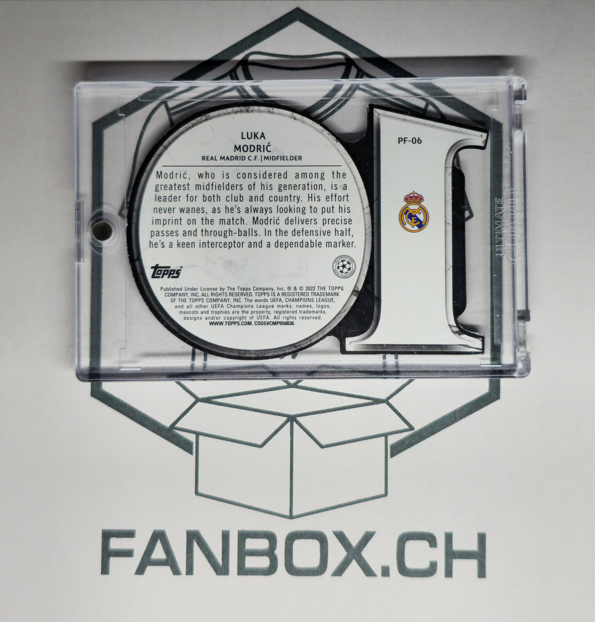 2021/22 Topps UEFA Champions League – Luka Modrić Case Hit „Perfect10n“ #PF-06
