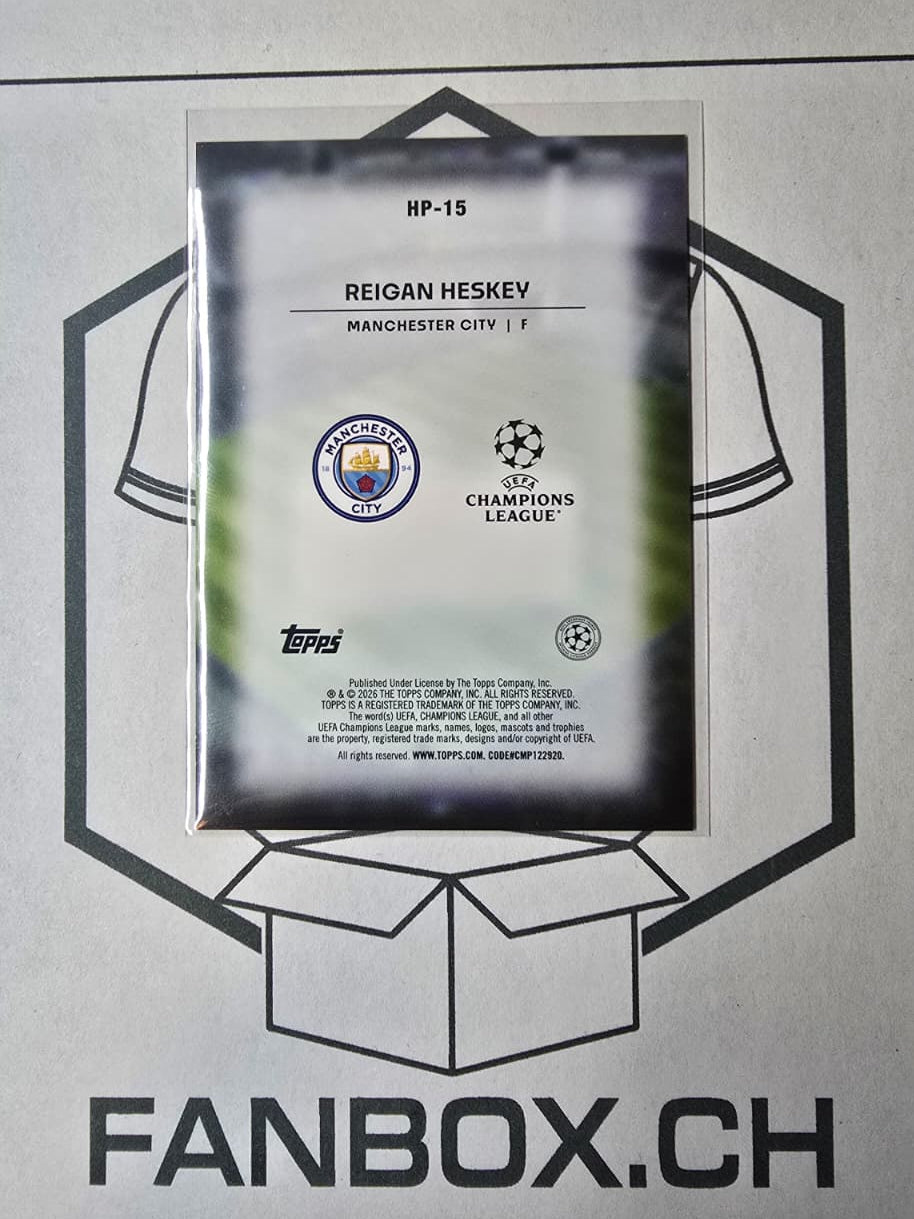 Topps 2025-26 UCC Reigan Heskey RC Home Advantage Case Hit