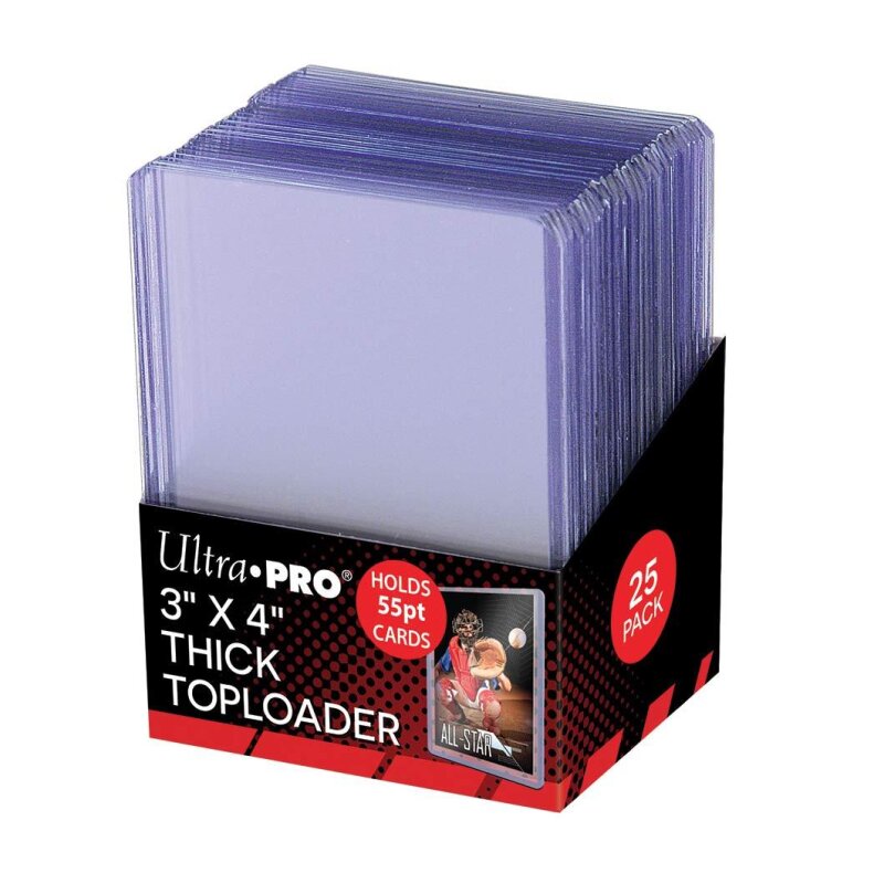 Ultra Pro - 3" x 4" 55PT Toploader (25 pieces)