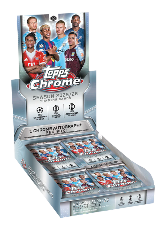 Topps Chrome® UEFA Club Competitions 2025-26 - Hobby Box