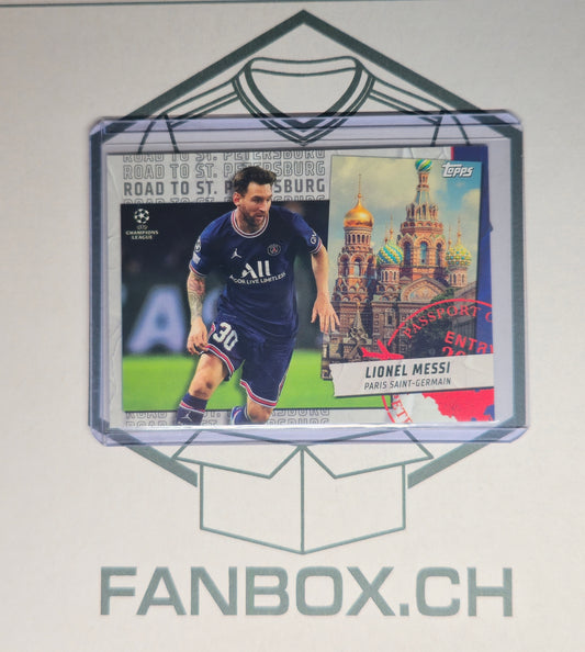 2021/22 Topps UEFA Champions League „Road to St. Petersburg“ Lionel Messi #RSP-18