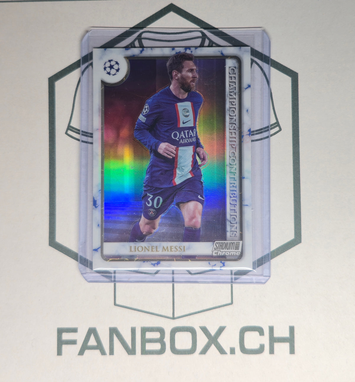 2022-23 Topps Stadium Club Chrome UEFA Club Competitions - Lionel Messi #CC-LM
