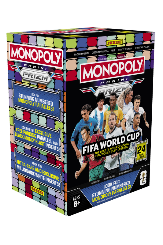 2026 Panini Prizm Monopoly FIFA World Cup 2026™ Trading Card Box (Blaster)