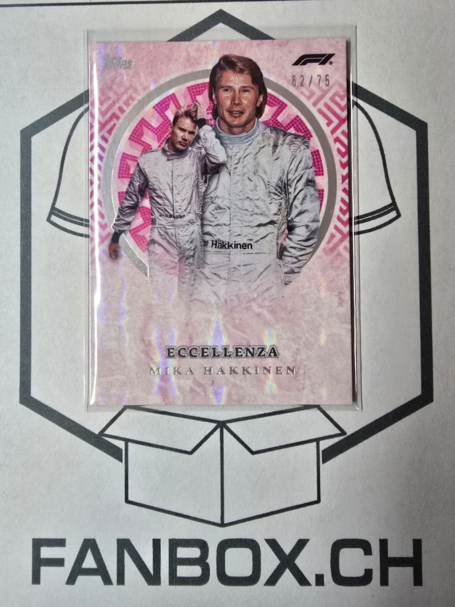 Topps Eccellenza 2024 Formula 1 F1 Mika Hakkinen Supremo Pink /75