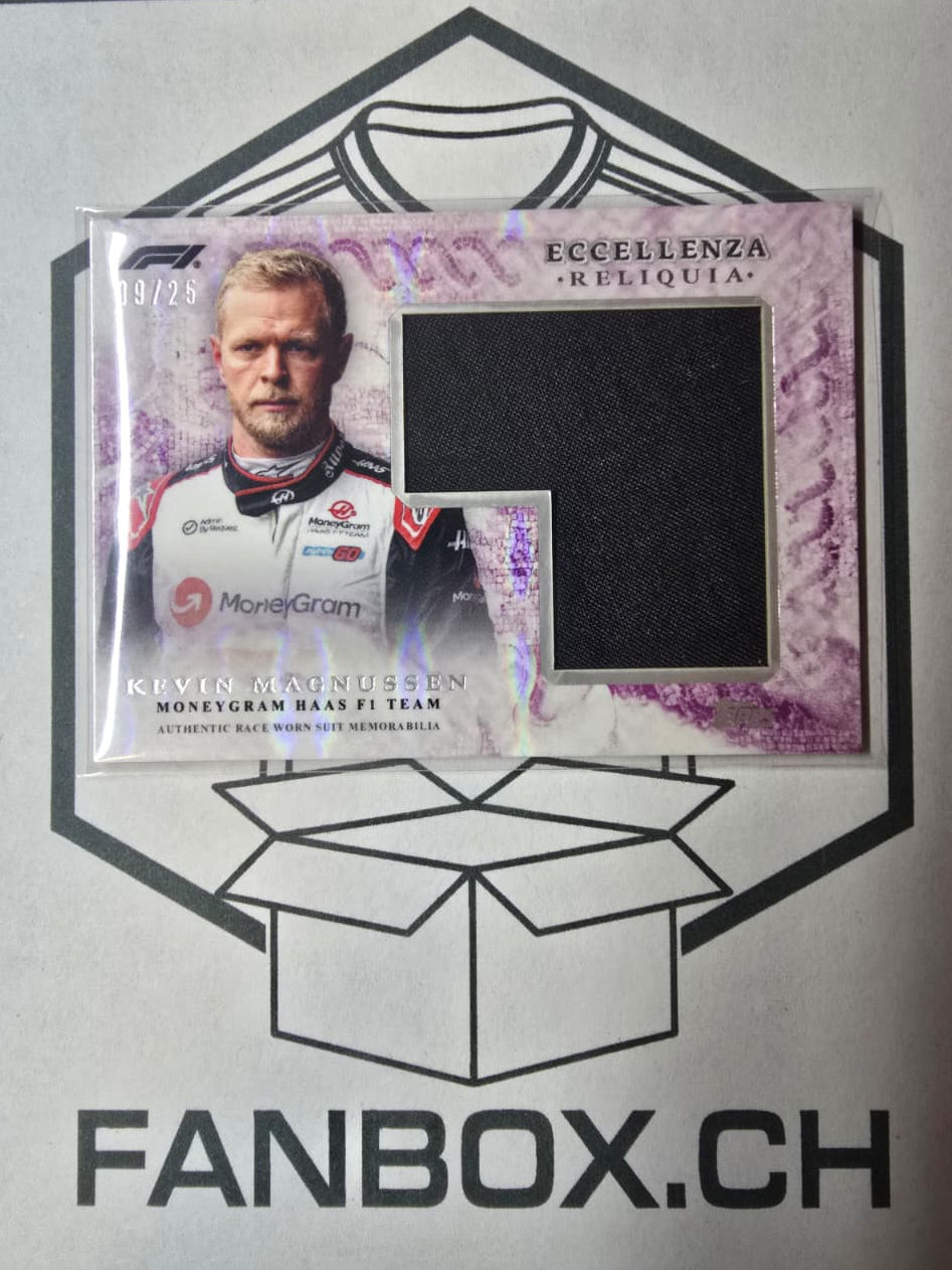 2024 Topps Eccellenza Formula 1 KEVIN MAGNUSSEN Race Worn Relic Reliquia Patch /25