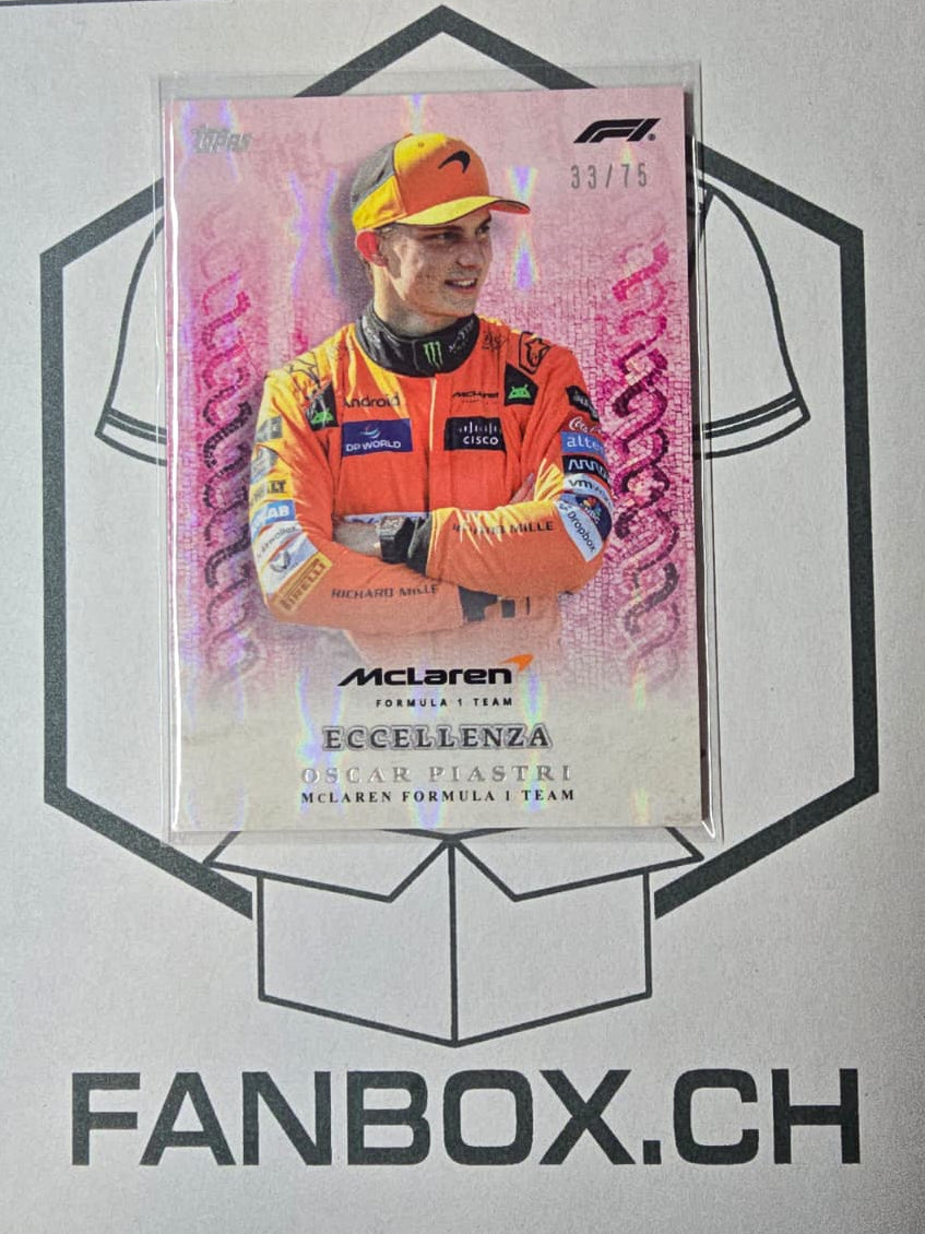 2024 Topps F1 Eccellenza Oscar Piastri /75 La Passione