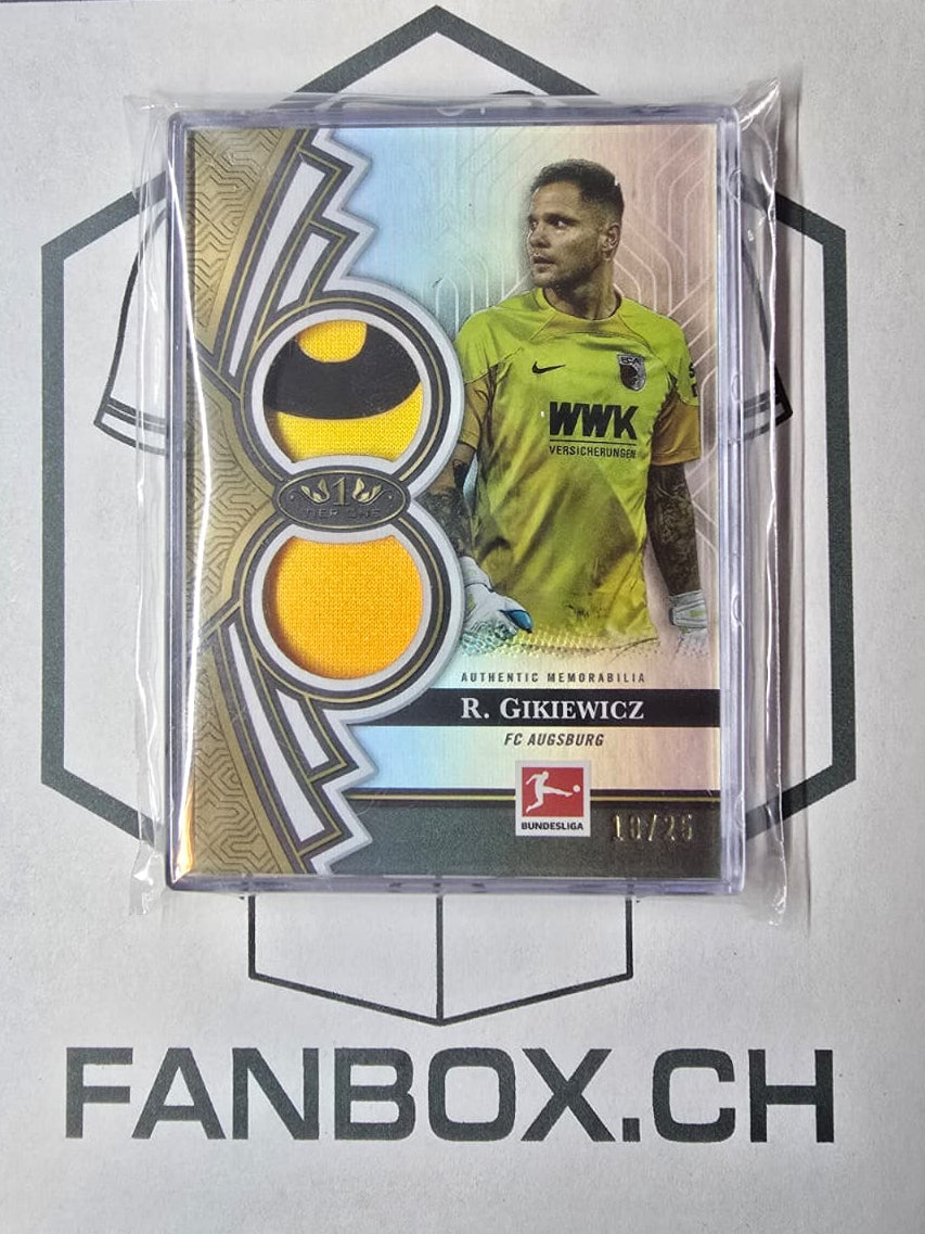 Topps Tier One 2022/23 Rafał Gikiewicz – Dual Relic /25