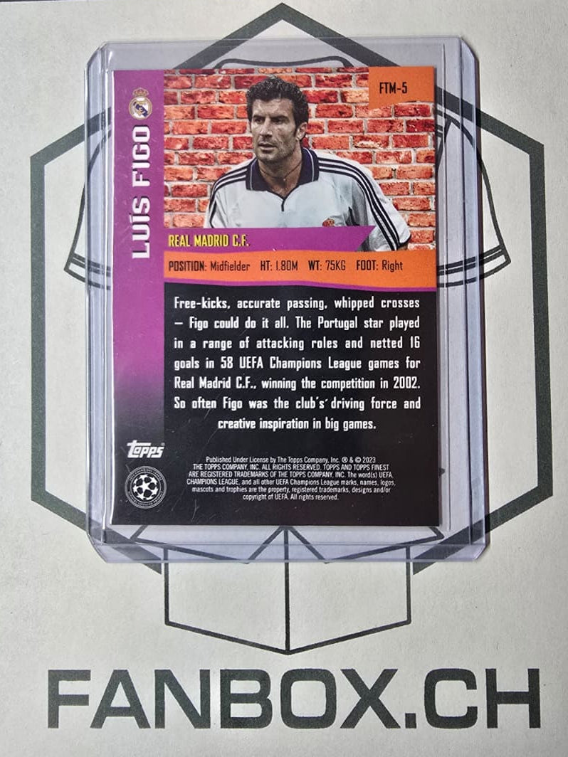 Topps Finest 2023 Luis Figo The Man SSP Case Hit