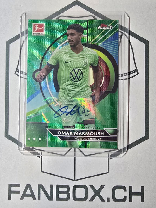 Topps Finest Bundesliga 22/23 Omar Marmoush /30 AUTOGRAPH