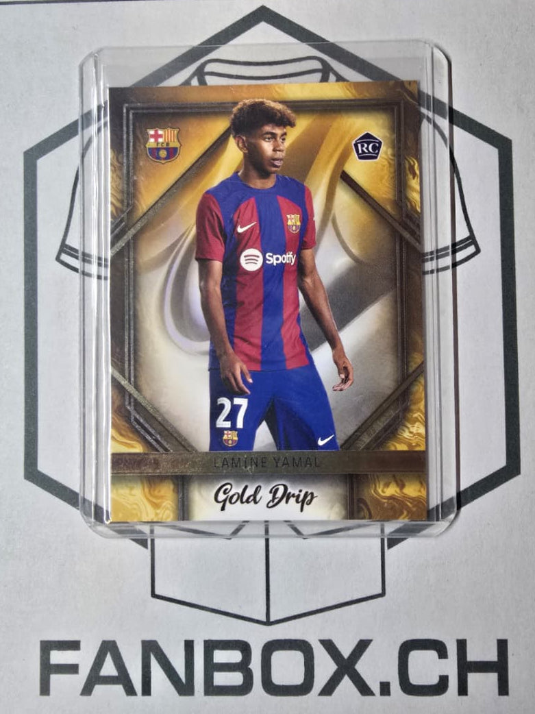 2023-24 Topps FCB Team Set Lamine Yamal Gold Drip Rookie #GD-5